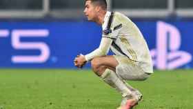Cristiano Ronaldo, en un partido de la Juventus de Turín en la Champions League 2020/2021