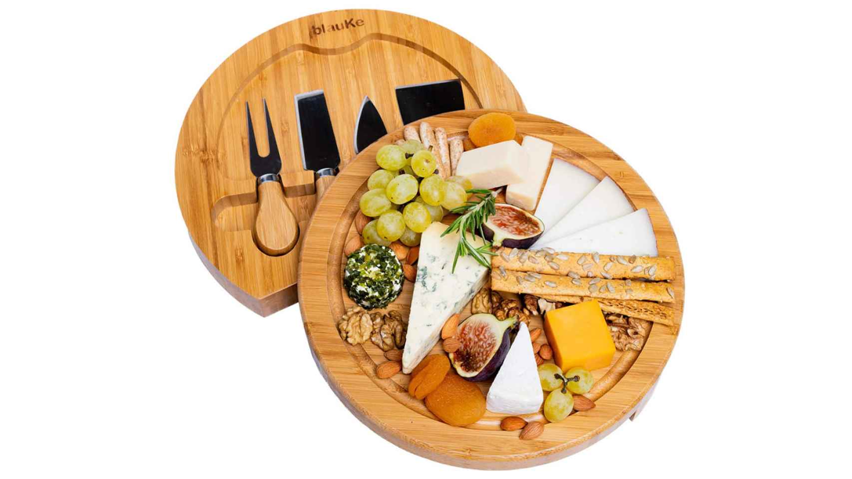 profesional en madera natural / bandejas de queso Prosharp GALERE Tablero de aperitivo Dimensiones: 42 x 26 cm Tapas charcutería 