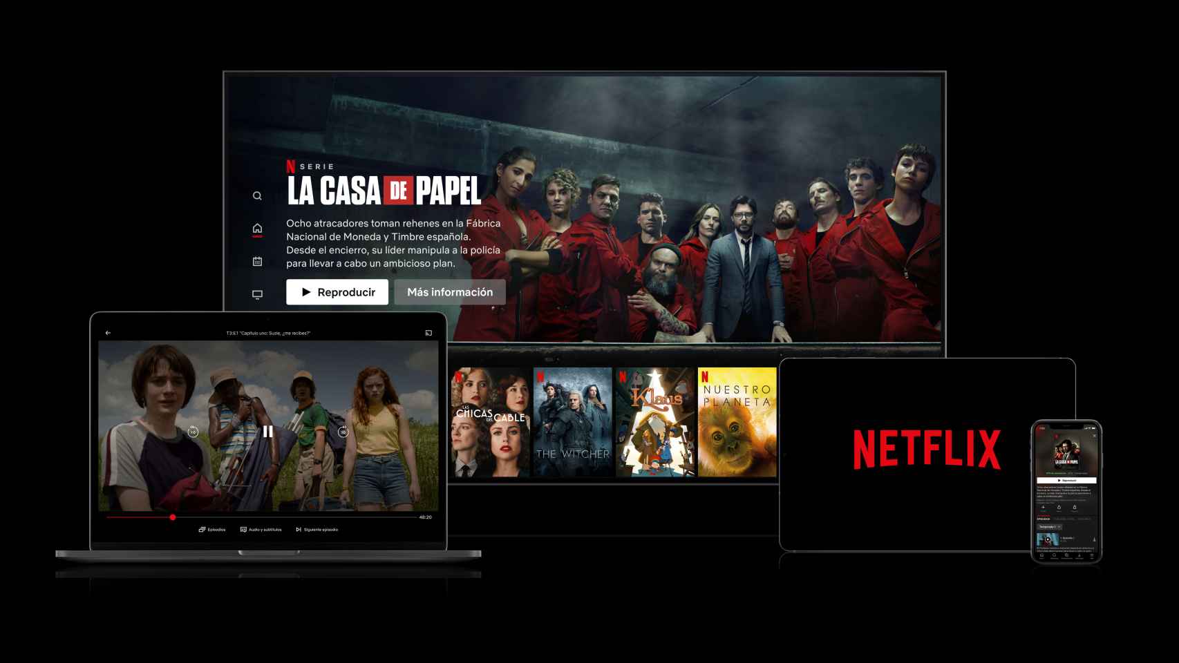Netflix en múltiples dispositivos.