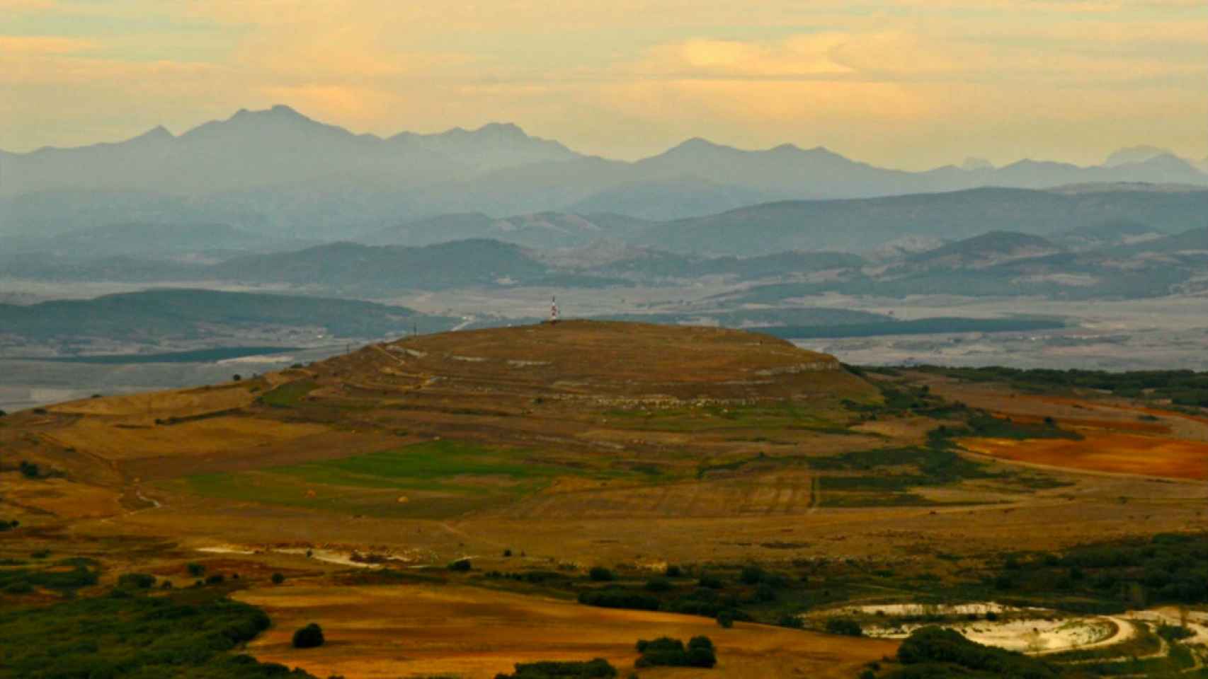 Vista aérea de Monte Bernorio.