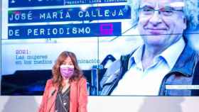 La consejera Blanca Fernández este viernes en el I Foro José María Calleja de Periodismo, organizado por Castilla-La Mancha Media
