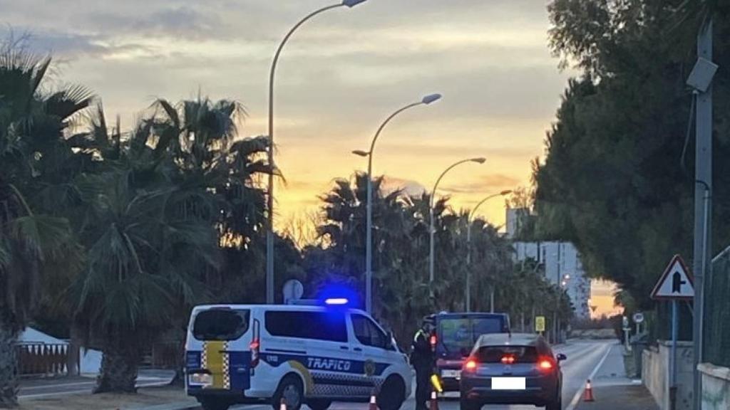 Uno de los cierres perimetrales en la ciudad de Alicante.