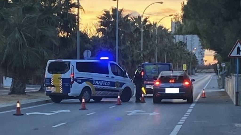 Uno de los cierres perimetrales en la ciudad de Alicante.