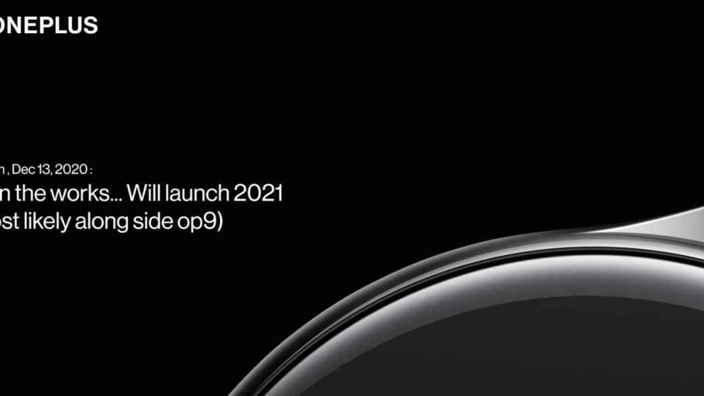 Detalle del próximo reloj de OnePlus