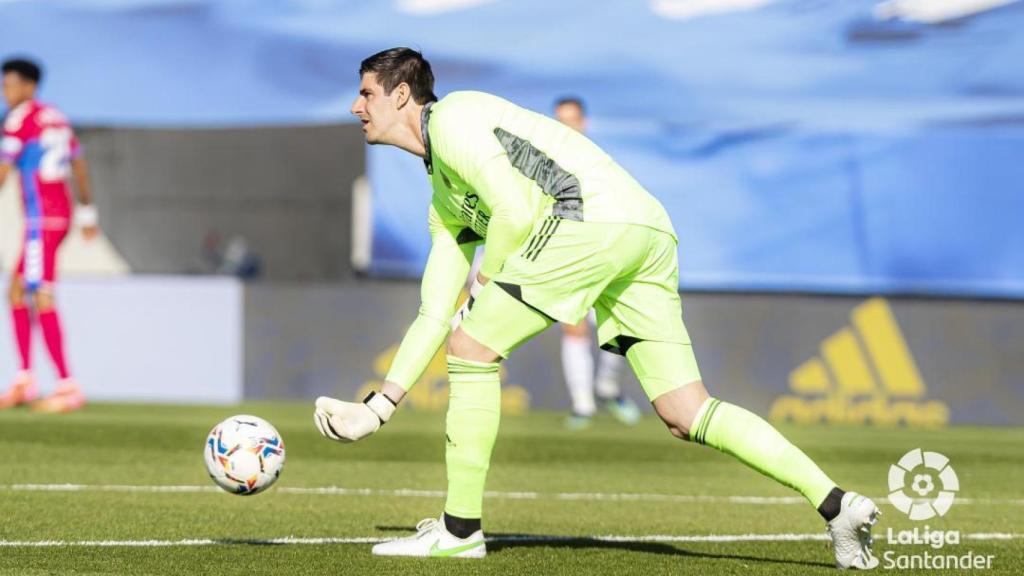 Thibaut Courtois, en un momento del partido