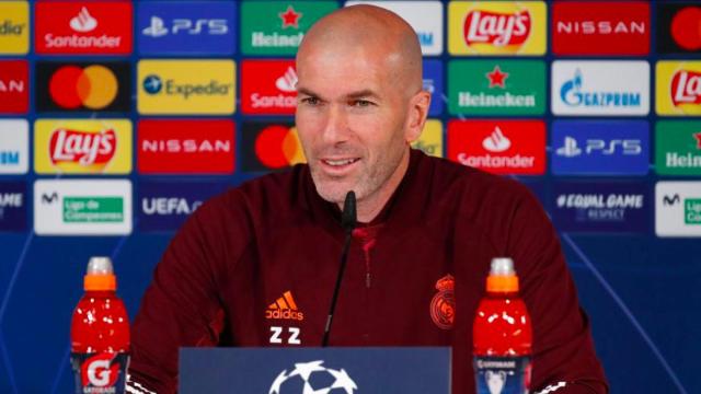 Zidane en rueda de prensa antes del partido de Champions contra el Atalanta