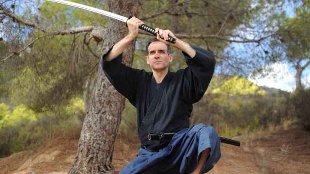 El samurái Juan José Liarte, portavoz de los diputados murcianos díscolos de Vox.