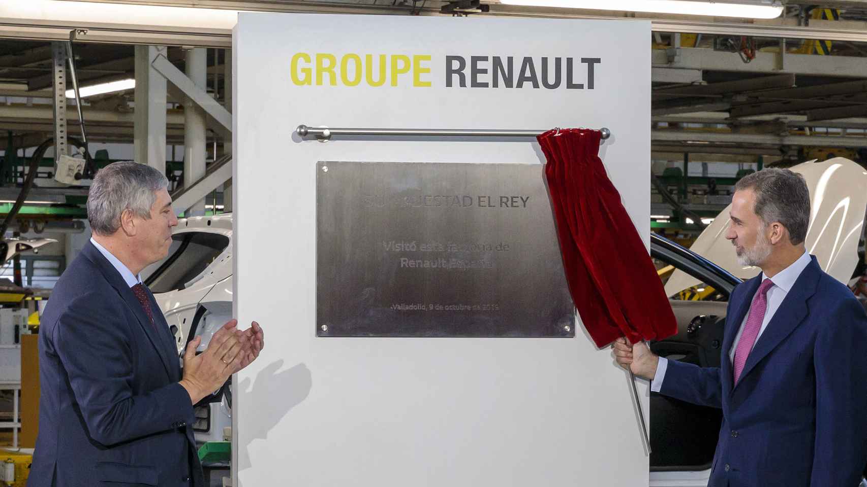 El Rey Felipe ya visitó Renault en Valladolid en el año 2019.