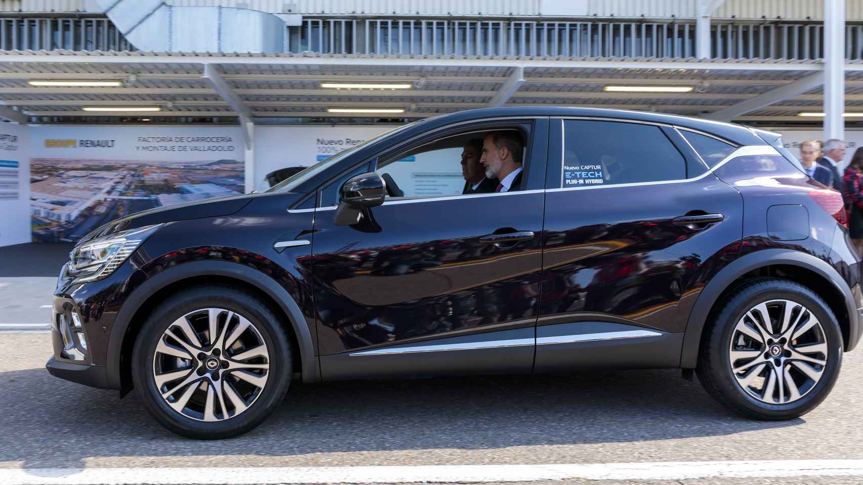 En la anterior visita del Rey, el monarca tuvo la oportunidad de conducir un coche.