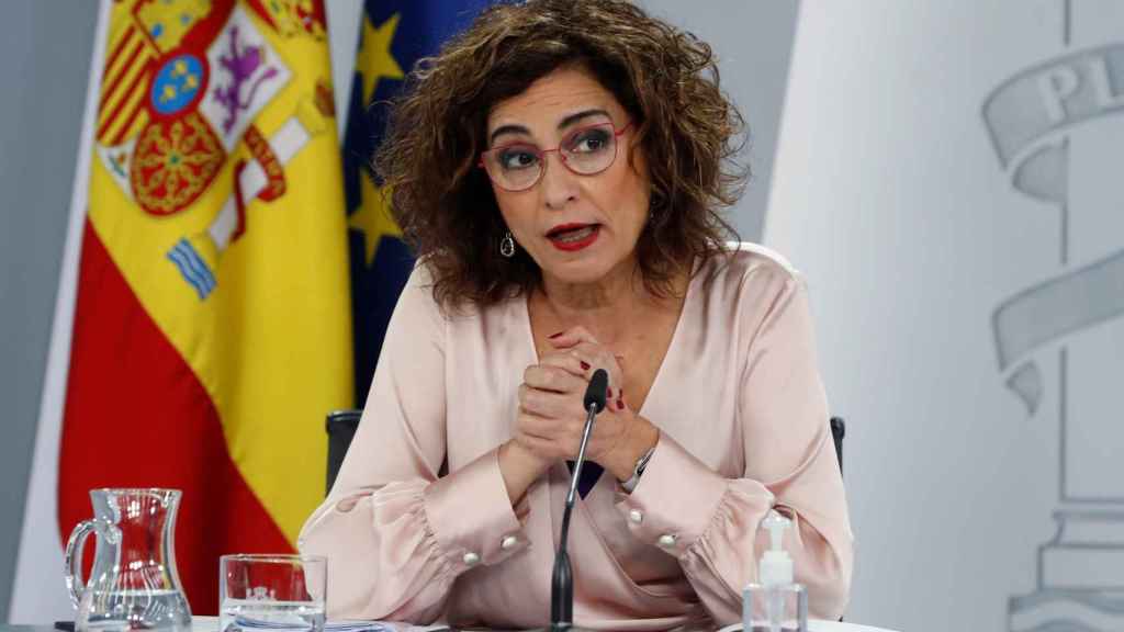 La portavoz del Gobierno, María Jesús Montero, en rueda de prensa tras reunión del Consejo de Ministros.
