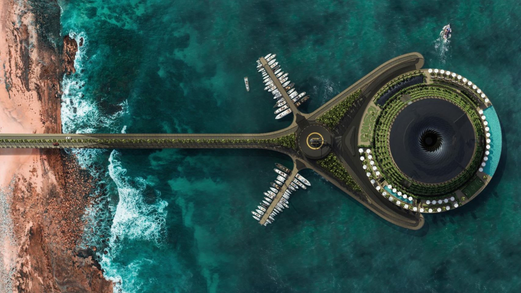 El hotel flotante y ecológico: rota sobre sí mismo para generar energía