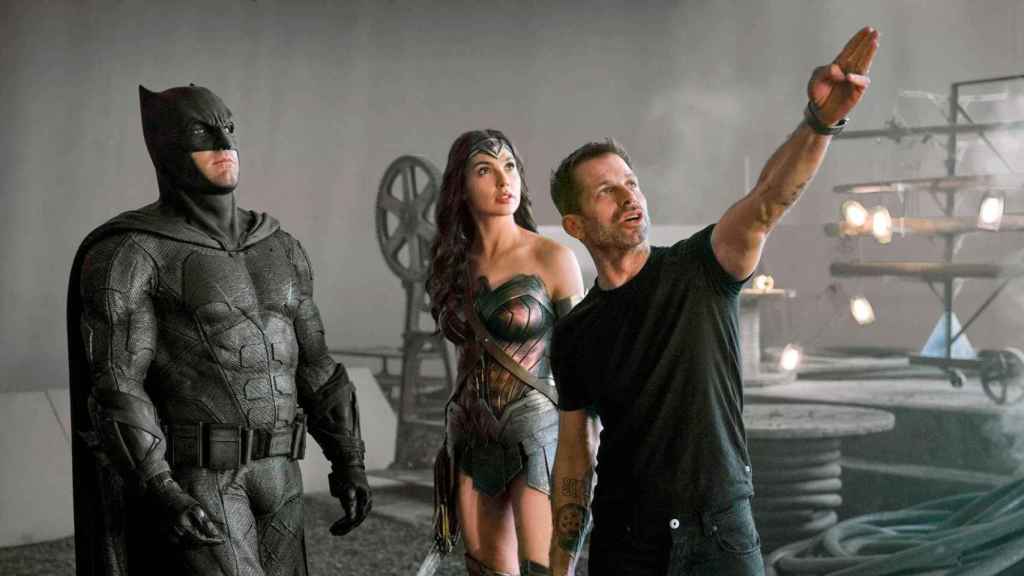 Zack Snyder en el rodaje de 'La liga de la justicia'.