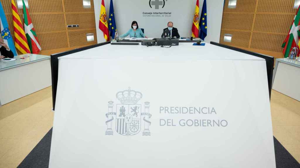 Carolina Darias y Miquel Iceta en el Consejo Interterritorial del Sistema Nacional de Salud.