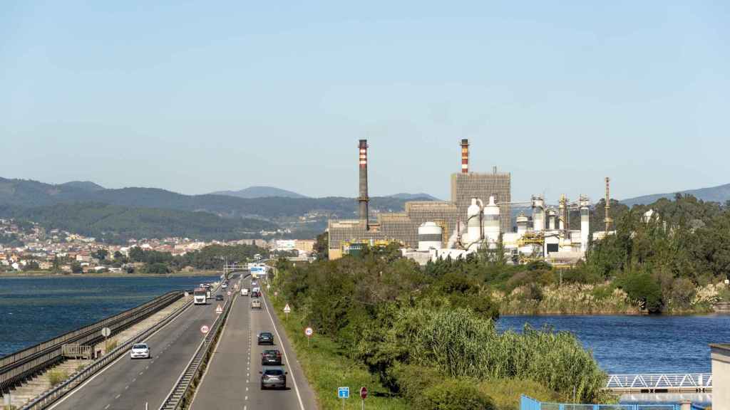 La fábrica de celulosa de Ence Pontevedra.