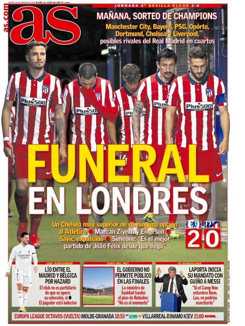 Atletico de madrid diario as Clearance