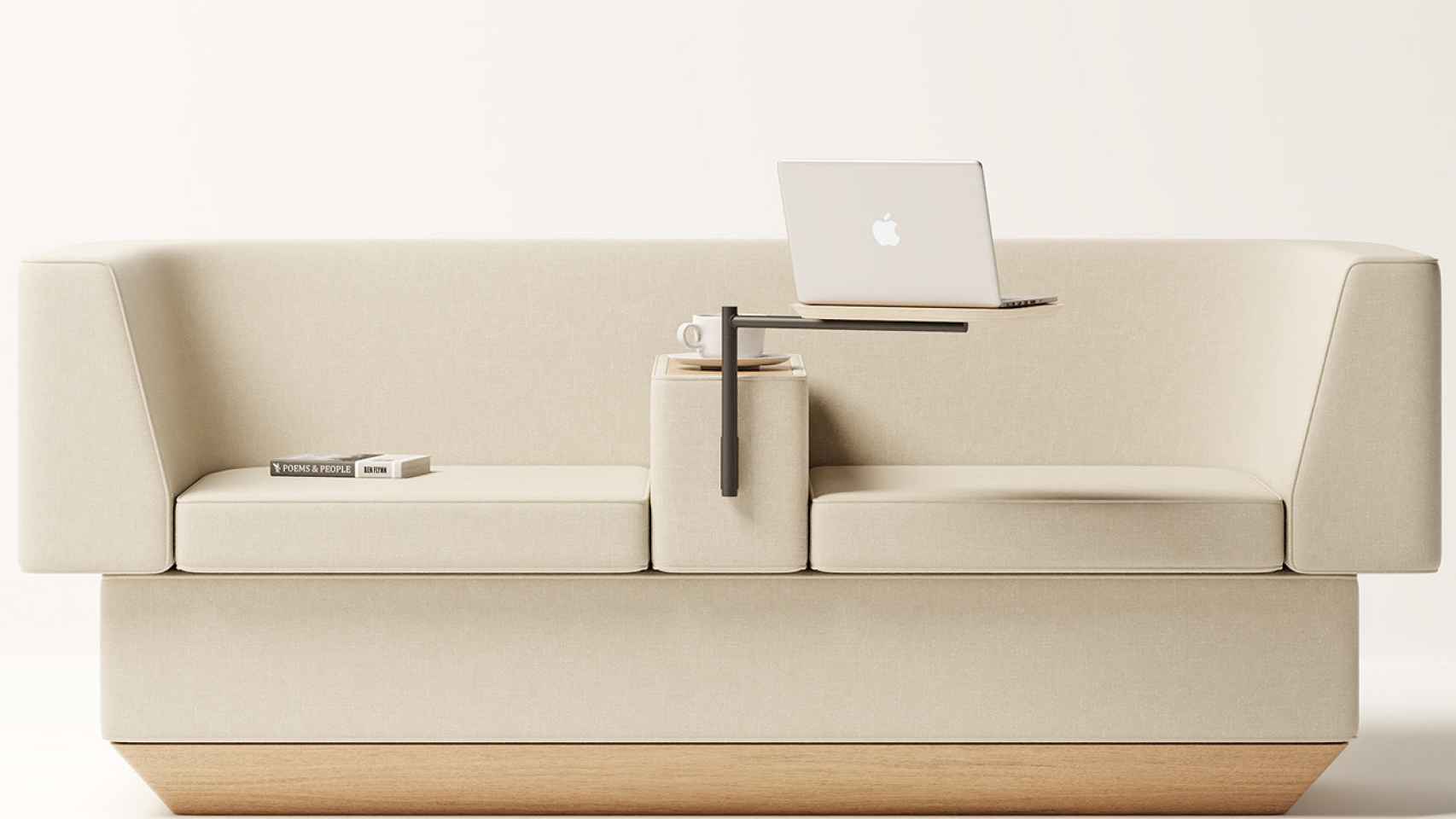 Días laborables Entender mal Vadear El sofá para teletrabajar: mesa plegable, enchufe y USB