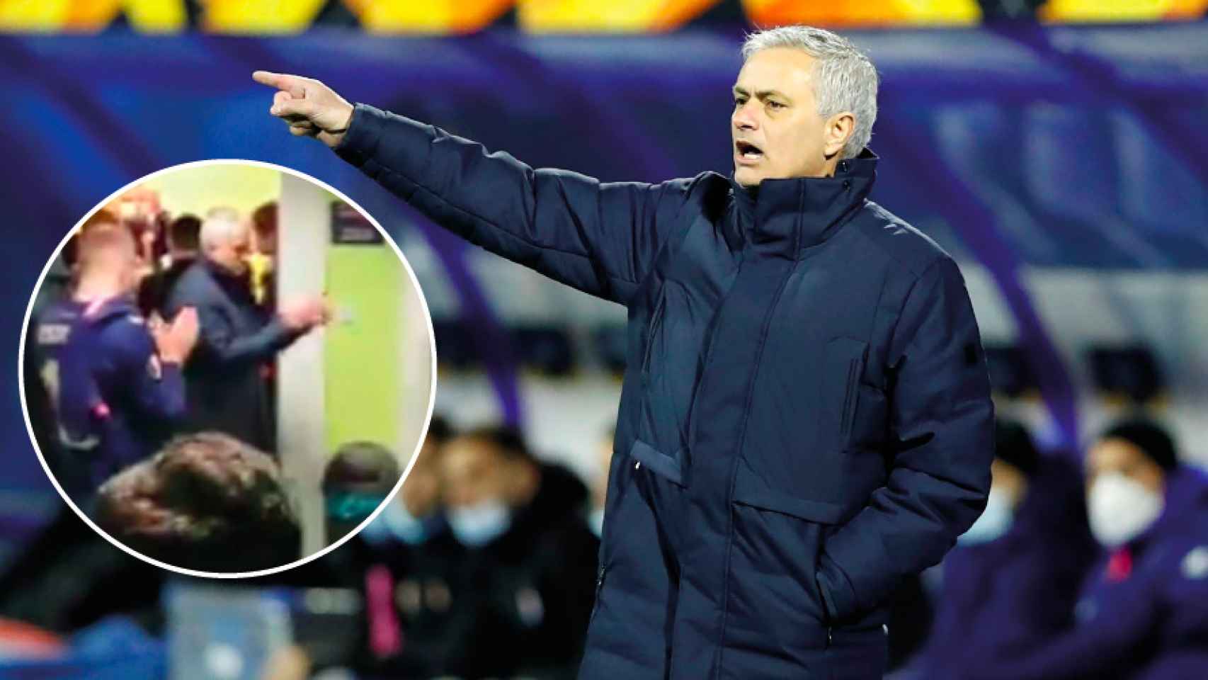 Mourinho y su gesto tras ser humillado en la Europa League