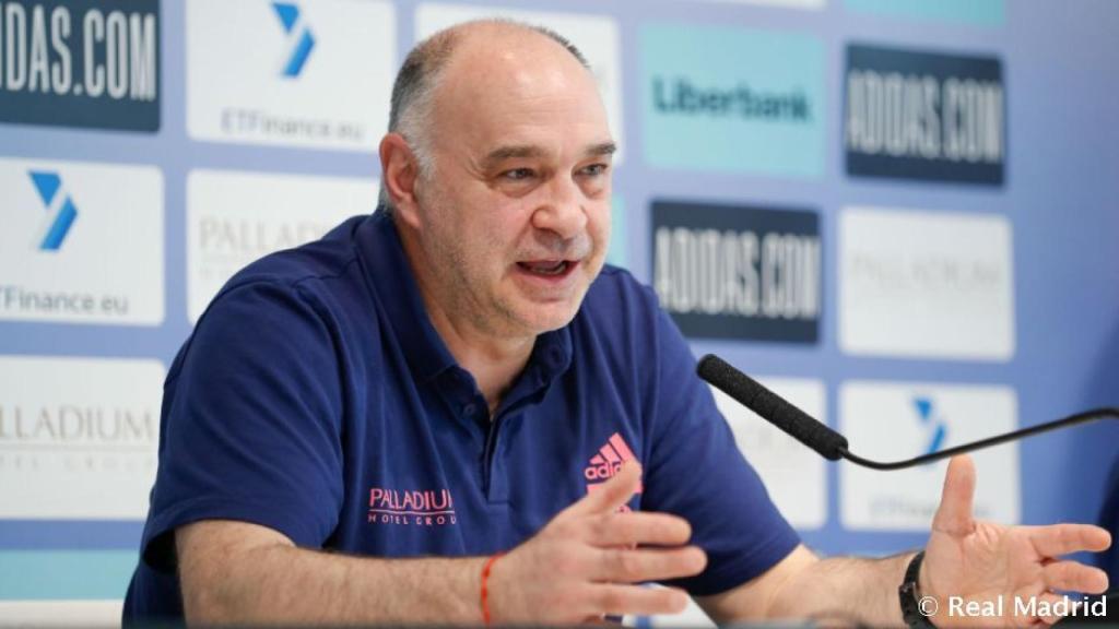 Pablo Laso, en rueda de prensa previa de la Liga Endesa
