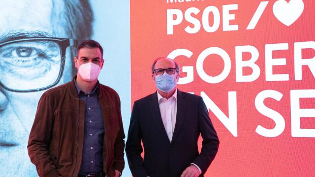 Ángel Gabilondo y Pedro Sánchez.