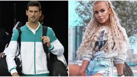 Djokovic y la modelo Natalija Scekic