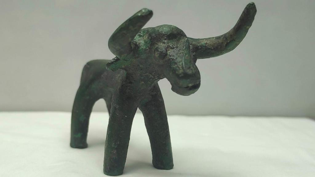 El ídolo de bronce descubierto en Olympia.