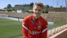 Martin Odegaard, con la selección de Noruega. Foto: fotball.no
