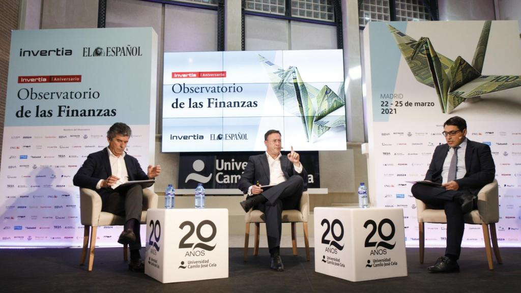 Los responsables de INNOCV Solutions durante el Observatorio de las Finanzas de EL ESPAÑOL e Invertia.