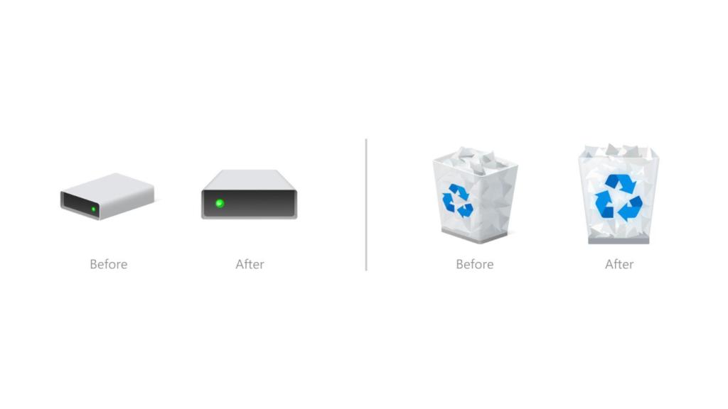 Nuevos iconos de Windows 10