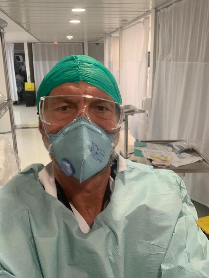 El doctor Charte durante la primera ola.