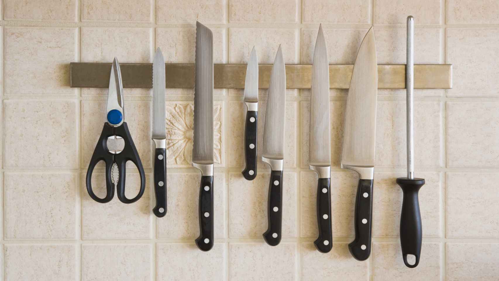 Soportes magnéticos para cuchillos: para tenerlos siempre a mano