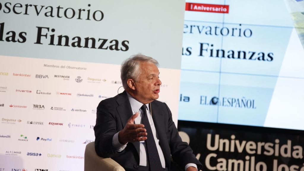Ignacio Garralda, presidente de Grupo Mutua, durante el Observatorio de las Finanzas de EL ESPAÑOL e Invertia.
