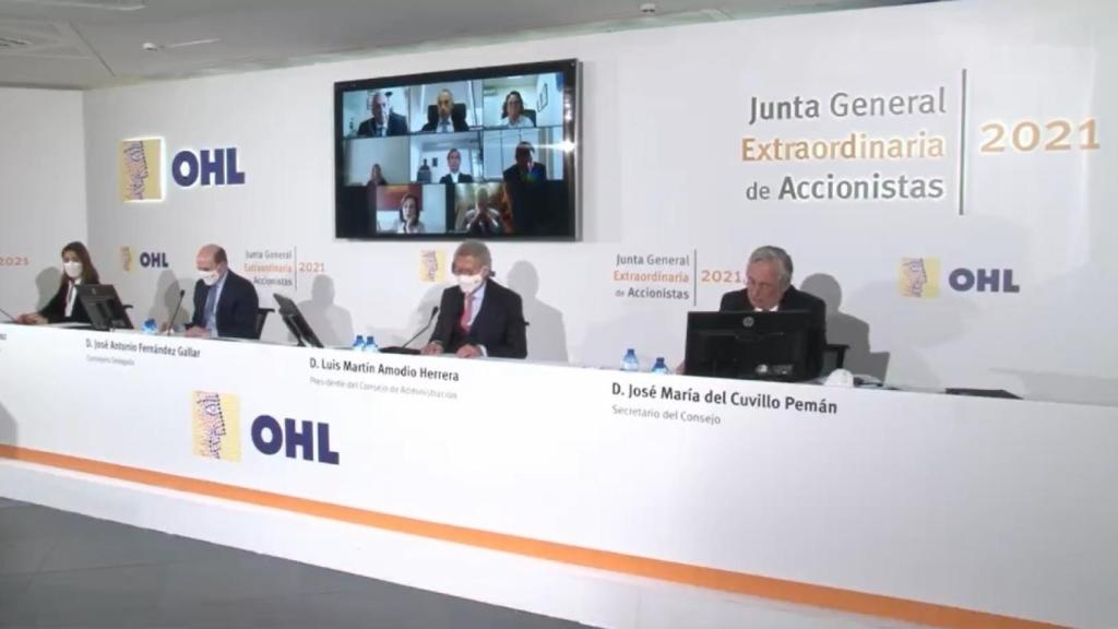 Junta general extraordinaria de OHL.