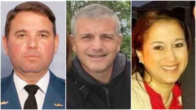 Los tres presos políticos españoles en Venezuela: Ruperto Sánchez, Jorge Alayeto y María Auxiliadora Delgado.
