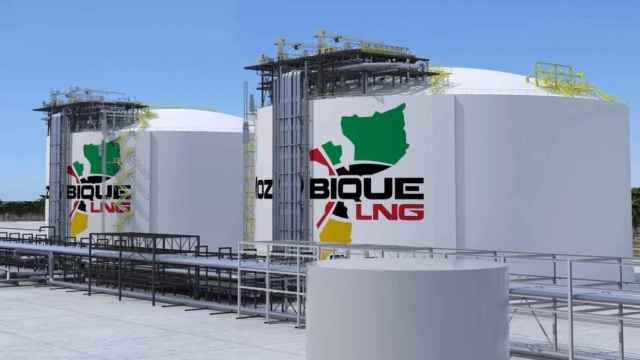 Imagen de cómo serían las instalaciones del Proyecto LNG de Total en Mozambique.