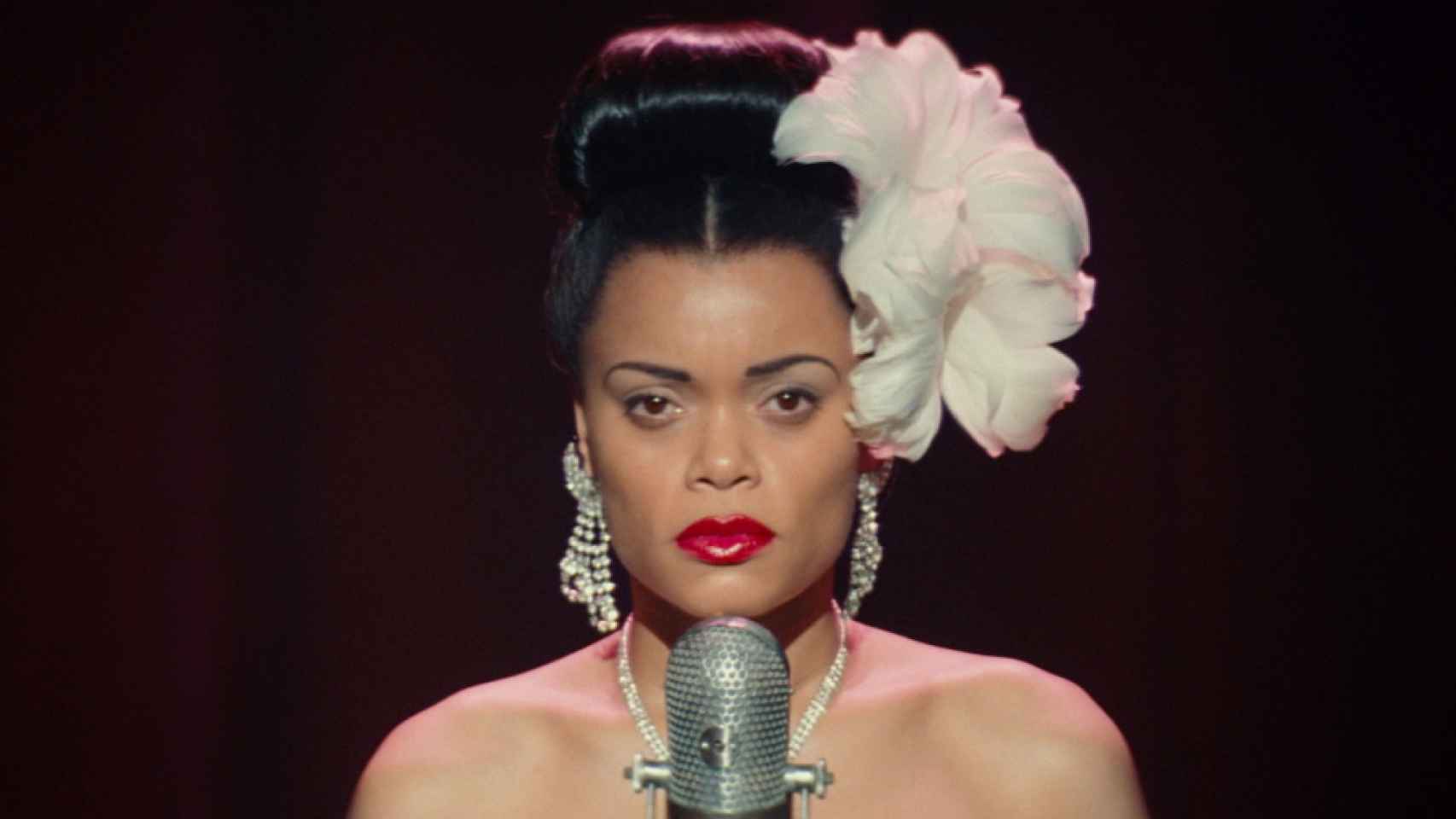 Andra Day como Billie Holiday en la película.