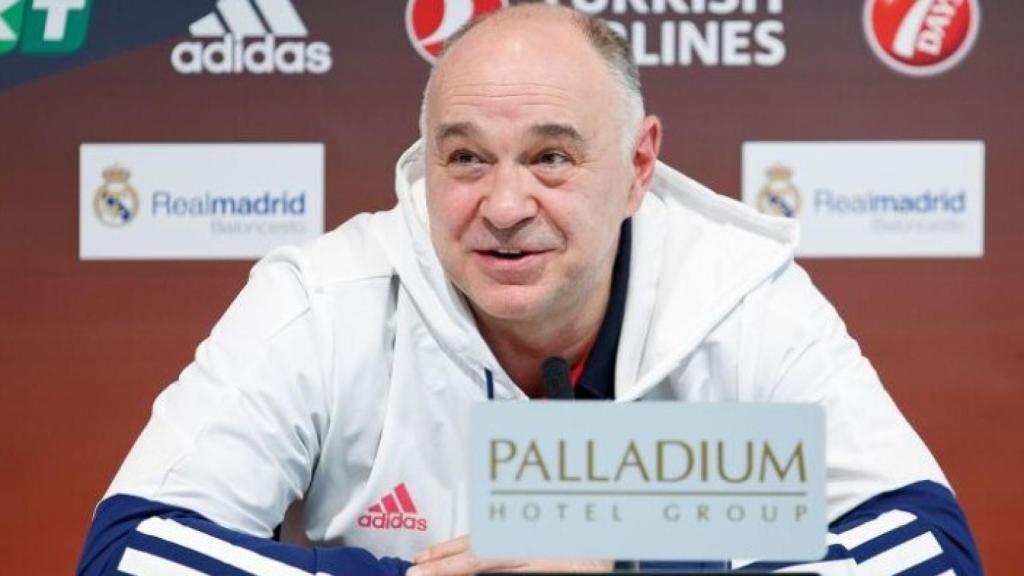 Pablo Laso en rueda de prensa