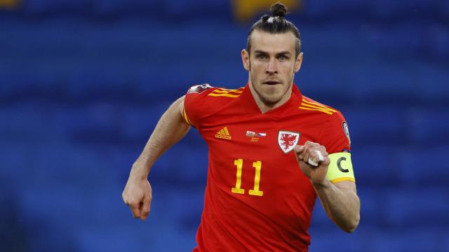 Gareth Bale, en un partido de la selección de Gales