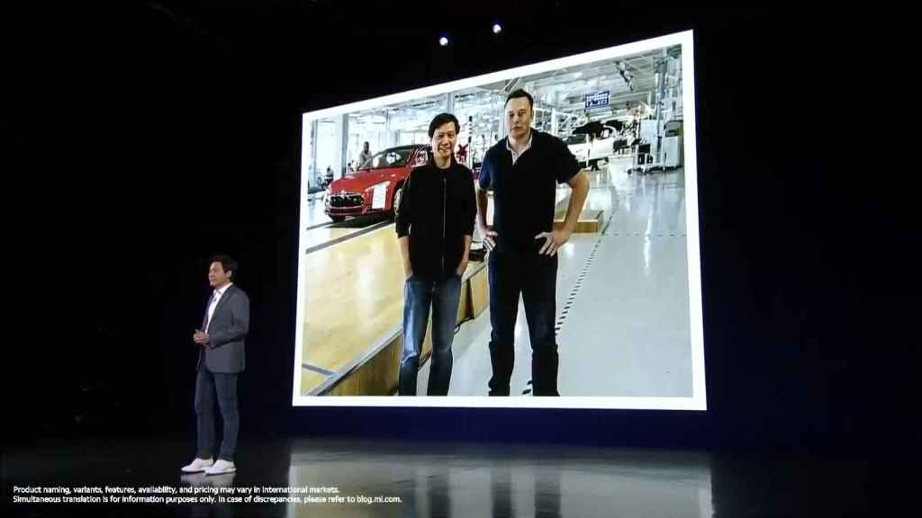 El CEO de Xiaomi con Elon Musk