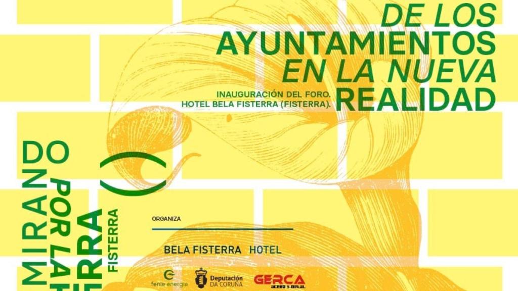 Cartel promocional del seminario El reto de los ayuntamientos en la nueva realidad.