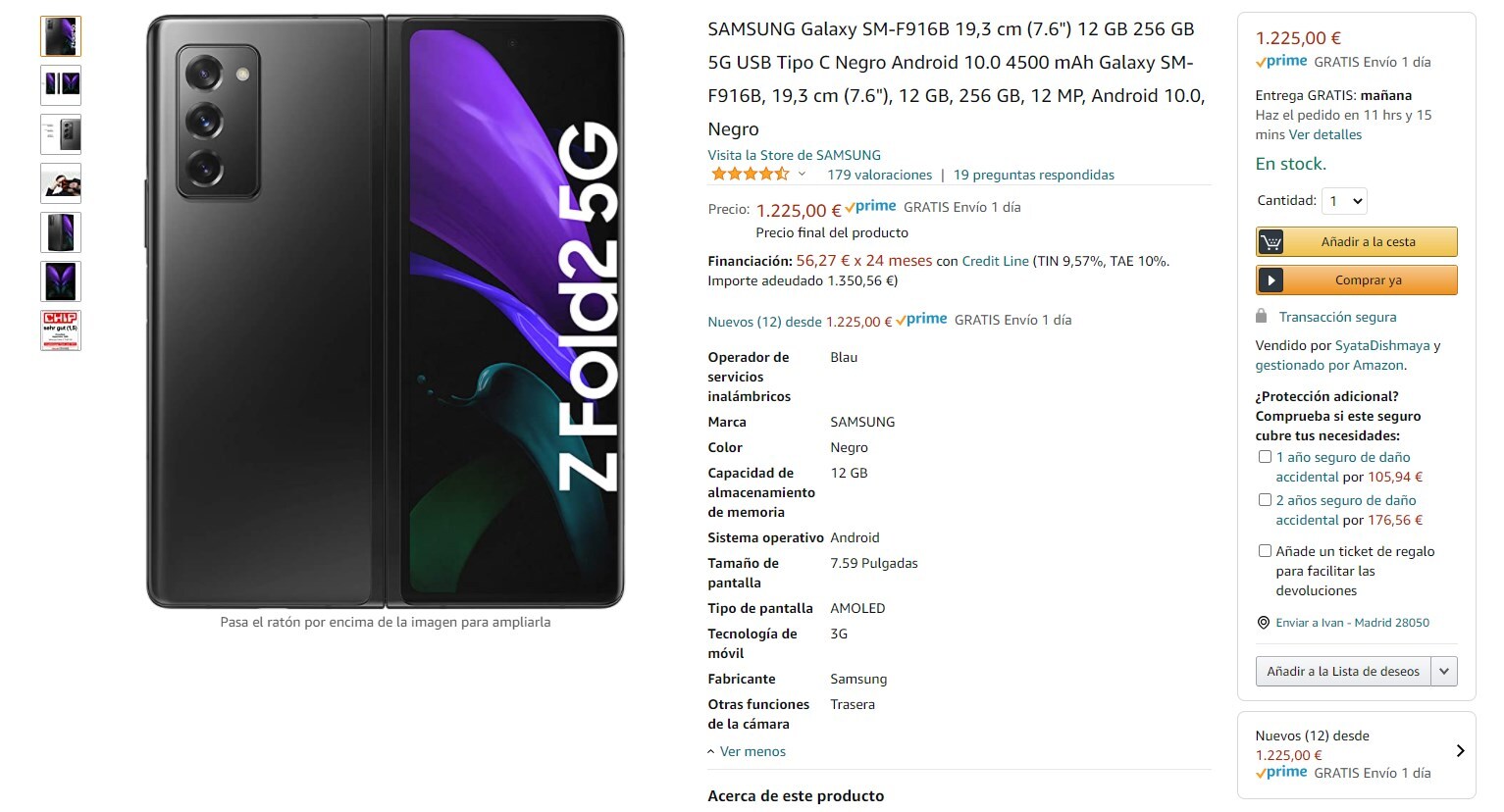 El Galaxy Z Fold 2 Baja 800 Euros En Amazon Espana Pero Tiene Trampa