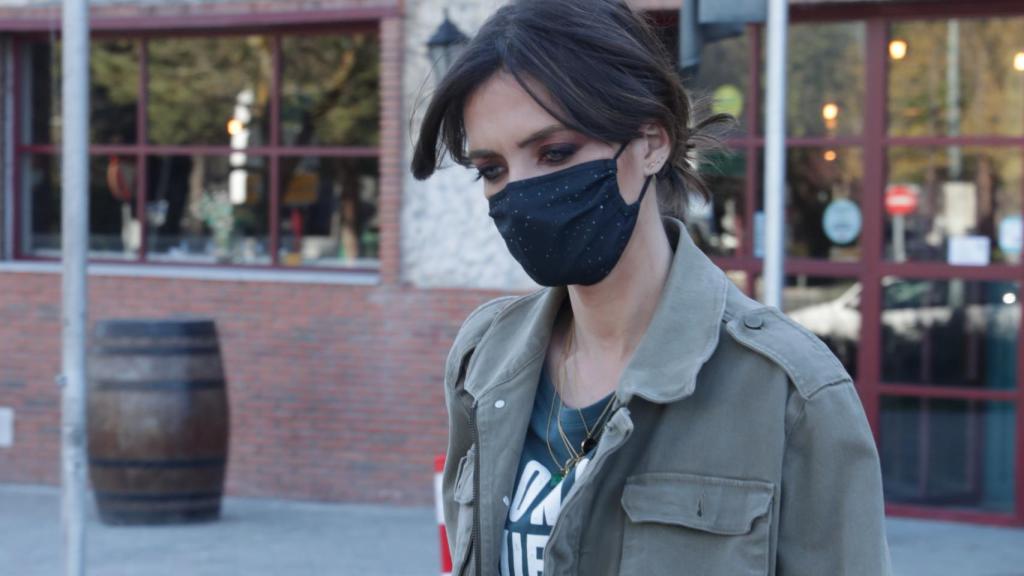 Sara Carbonero por las calles de Madrid.