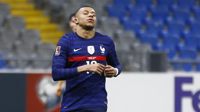 Kylian Mbappé, con la selección de Francia