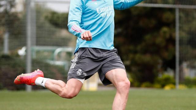 Fede Valverde, durante un entrenamiento del Real Madrid