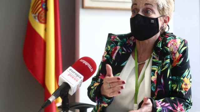 La jueza, María Tardón, durante una entrevista para Europa Press en la Audiencia Nacional, en Madrid.