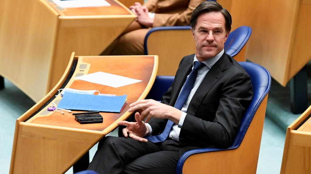 Mark Rutte en el Parlamento de Países Bajos.