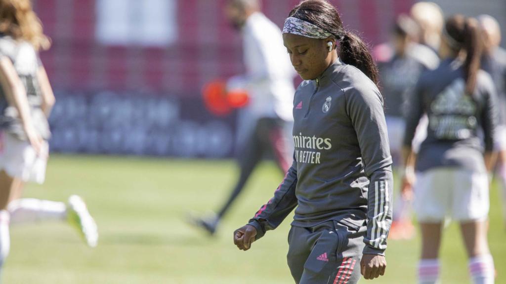 Chioma Ubogagu, durante el EDF Logroño - Real Madrid Femenino