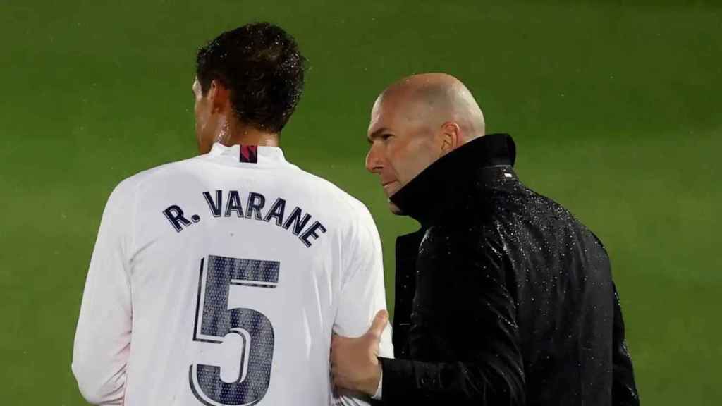Varane y Zidane