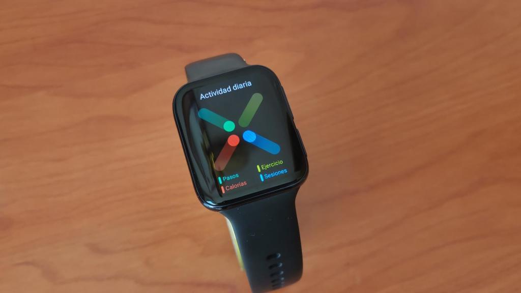 Registros de actividad física del día en Oppo Watch 46mm