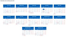 Calendario del contribuyente 2021