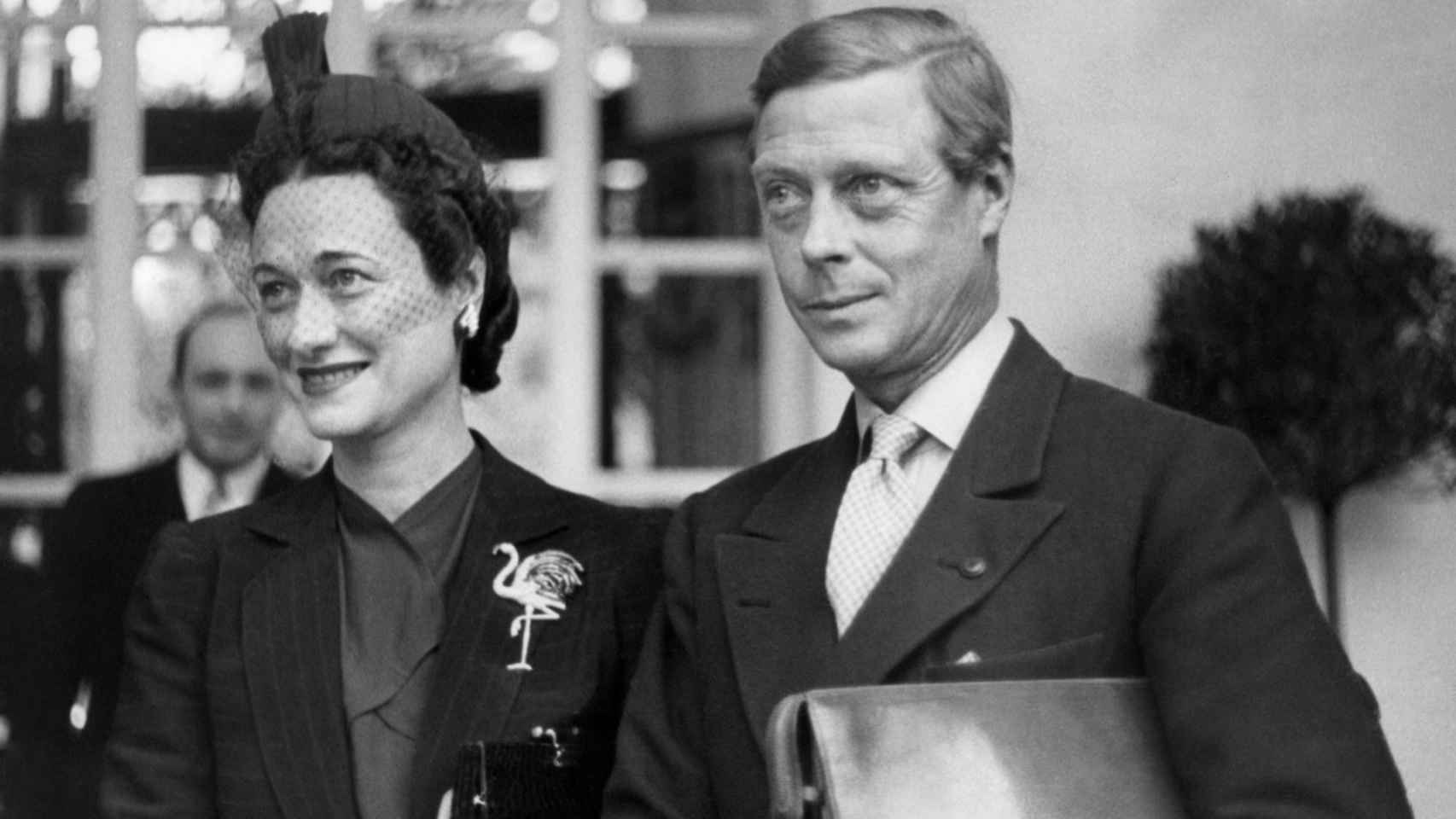 Wallis Simpson y el príncipe Eduardo, durante una visita a España en 1940.